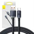 Baseus Crystal Shine USB-A - USB-C Kábel - 1.2m 5A 100W - Fekete