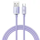 Baseus Crystal Shine USB-A - USB-C Kábel - 1.2m 5A 100W - Lila
