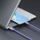 Baseus Crystal Shine USB-A - USB-C Kábel - 1.2m 5A 100W - Lila