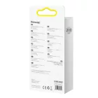 Baseus Crystal Shine USB-A - USB-C Kábel - 2m 5A 100W - Lila