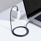 Baseus Crystal Shine USB-C - USB-C Kábel - 1.2m 5A 100W - Fekete