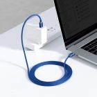Baseus Crystal Shine USB-C - USB-C Kábel - 2m 5A 100W - Kék
