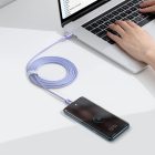 Baseus Crystal Shine USB-C - USB-C Kábel - 2m 5A 100W - Lila