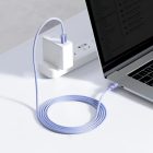 Baseus Crystal Shine USB-C - USB-C Kábel - 2m 5A 100W - Lila