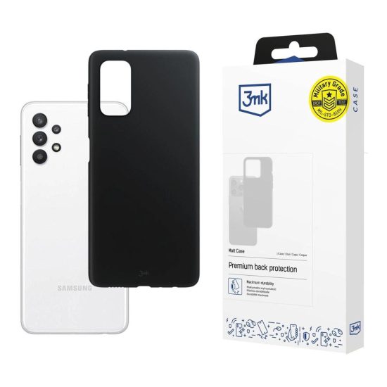 Samsung Galaxy A32 5G Tok - 3mk Matt Case - Fekete