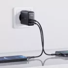 Acefast A9 Hálózati Töltő 40W - 2xUSB-C - Fekete