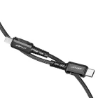 Acefast C1-01 USB-C - Lightning MFi PD Kábel - 1.2m 3A 30W - Fekete