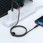 Acefast C1-01 USB-C - Lightning MFi PD Kábel - 1.2m 3A 30W - Fekete