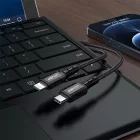 Acefast C1-01 USB-C - Lightning MFi PD Kábel - 1.2m 3A 30W - Fekete