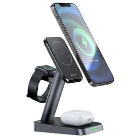 Acefast E3 Vezeték Nélküli MagSafe Töltő 15W - Fekete Acefast E3 Vezeték Nélküli MagSafe Töltő 15W - Fekete