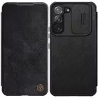 Samsung Galaxy S22+ Plus Tok - Nillkin Qin Pro Leather - Fekete