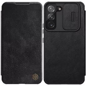  Samsung Galaxy S22+ Plus Tok - Nillkin Qin Pro Leather - Fekete