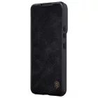 Samsung Galaxy S22+ Plus Tok - Nillkin Qin Pro Leather - Fekete