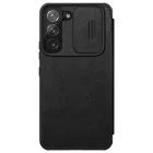 Samsung Galaxy S22+ Plus Tok - Nillkin Qin Pro Leather - Fekete