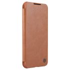 Samsung Galaxy S22+ Plus Tok - Nillkin Qin Pro Leather - Barna