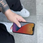 Samsung Galaxy S22+ Plus Kijelzővédő Üvegfólia - Wozinsky Full Cover Flexi Nano Glass - Fekete Kerettel