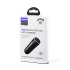 Joyroom JR-CL13 Autós Töltő - 2xUSB-C - 50W - Szürke