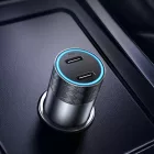 Joyroom JR-CL13 Autós Töltő - 2xUSB-C - 50W - Szürke