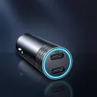 Joyroom JR-CL13 Autós Töltő - 2xUSB-C - 50W - Szürke