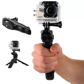 Markolat + Mini Tripod GoPro SJCAM Kamerákhoz - Fekete