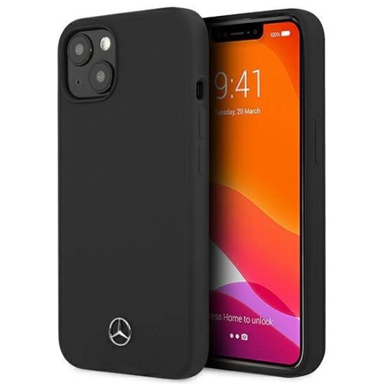 iPhone 13 Mini Tok - Mercedes Silicone Line - Fekete