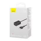 Baseus GaN3 Pro Hálózati Töltő 65W - 2x USB-C + 2x USBA + 1m USB-C - USB-C Kábel - Fekete