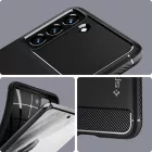 Samsung Galaxy S21 FE Tok - Spigen Rugged Armor - Fekete