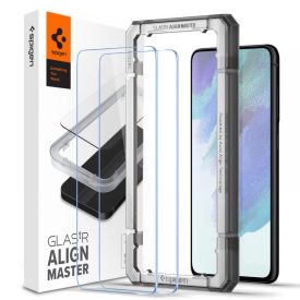   Samsung Galaxy S21 FE Kijelzővédő Üvegfólia - Spigen Glas.tR AlignMaster x 2 db