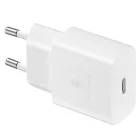 Samsung Hálózati Töltő 15W - USB-C + 1m C-C Kábel - Fehér