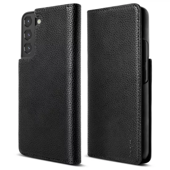 Samsung Galaxy S22+ Plus Tok - Ringke Folio Signature Flip - Fekete
