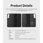 Samsung Galaxy S22+ Plus Tok - Ringke Folio Signature Flip - Fekete