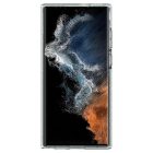 Samsung Galaxy S22 Ultra Tok - Spigen Liquid Crystal Glitter - Átlátszó-Ezüst