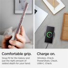 Samsung Galaxy S22 Ultra Tok - Spigen Liquid Crystal Glitter - Átlátszó-Ezüst