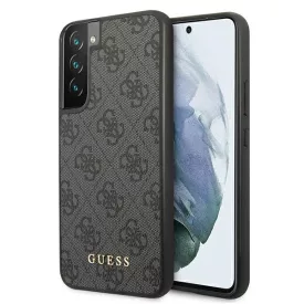 Samsung Galaxy S22 Tok - Guess 4G Metal Gold Logo - Szürke