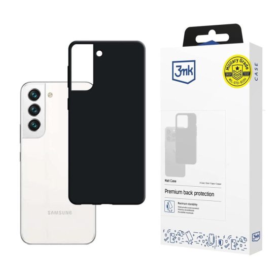 Samsung Galaxy S22 Tok - 3mk Matt Case - Fekete