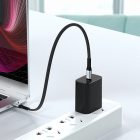 Dudao L10C USB-C - USB-C Kábel - 0.23m 100W 5A - Fekete