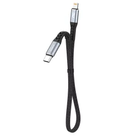 Dudao USB-C - Lightning Kábel - 0.23m 20W - Fekete