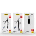 Dudao USB-C - Lightning Kábel - 0.23m 20W - Fekete