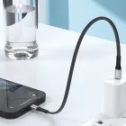 Dudao USB-C - Lightning Kábel - 0.23m 20W - Fekete