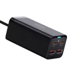 Baseus GaN3 Pro Hálózati Töltő - 2xUSB-C + 2xUSB - 100W - Fekete