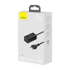 Baseus GaN3 Pro Hálózati Töltő - 2xUSB-C + 2xUSB - 100W - Fekete