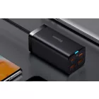 Baseus GaN3 Pro Hálózati Töltő - 2xUSB-C + 2xUSB - 100W - Fekete