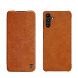 Samsung Galaxy A13 5G Tok - Nillkin Qin Leather - Barna Samsung Galaxy A13 5G Tok - Nillkin Qin Leather - Barna