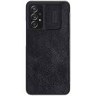 Samsung Galaxy A73 Tok - Nillkin Qin Leather - Fekete