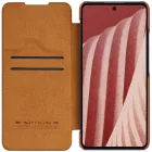Samsung Galaxy A73 Tok - Nillkin Qin Leather - Barna