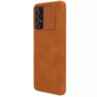Samsung Galaxy A73 Tok - Nillkin Qin Leather - Barna