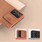 Samsung Galaxy A73 Tok - Nillkin Qin Leather - Barna