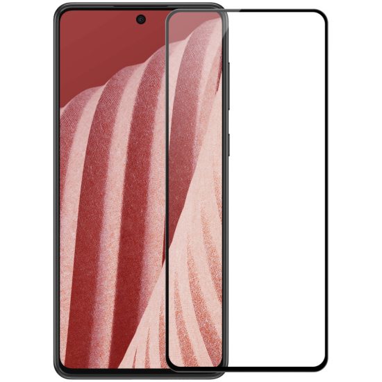 Samsung Galaxy A73 Kijelzővédő Üvegfólia - Nillkin CP+PRO - 0.2 mm 9H - Fekete kerettel