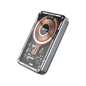  Dudao TGK1 Power Bank Vezeték Nélküli Töltővel 10000mAh 20W - Fekete