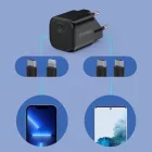 Choetech GaN Hálózati Töltő 30W - 1x USB-C PD - Fekete